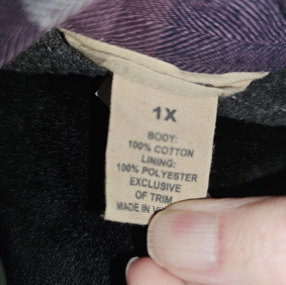 Duluth Flannel Fleece lined Schacket 1x - Picture 4 of 6